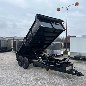 Remolque volquete 7x14 usado, remolque de granja de engranajes de eje de motor para industrias agrícolas, remolque volquete para la venta - Product Image 1