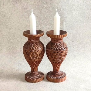 Premium Luxury Wooden Candle Holder for Decorative Display Centerpiece Living Room <b>Bedroom</b> Table Accent And Gifting Purpose - Product Image 1