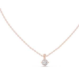 Collier pendentif en diamant CVD créé en laboratoire 0,5 CT VVS-VS EF, or 18 carats, 14 carats, or rose, or jaune, or blanc, bijoux fins de luxe - Product Image 3