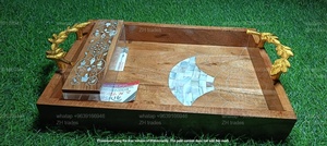 Collection de pots en acrylique de qualité supérieure faits à la main avec plateau en incrustation de coquillages, sans couvercle, capacité de 150 ml, édition cadeaux d'affaires ZH TRADERS - Product Image 3