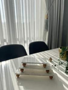 Modern serving <b>tray</b> Marble and Brass handle use for home <b>bed</b> room kitchen and other - Product Image 4