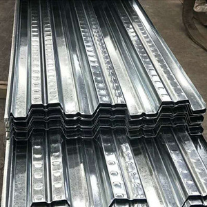 <span class=keywords><strong>Dalles</strong></span> de sol en acier coloré galvanisé à nervures en queue d'aronde fermées pour bâtiments à plusieurs étages, type YX51-200-600, durables et anti-corrosion - Product Image 1