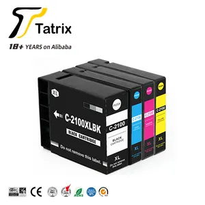 Tatrix PGI-2100XL สีพรีเมี่ยมตลับหมึกเครื่องพิมพ์สําหรับ Canon MAXIFY MB5110 MB5310 MB5410