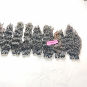 Indian 100% Processing None Unprocessed Natural Deep Wave Color <b>Black</b> Women Bundle Cuticle Aligned Human <b>Hair</b> <b>Extensions</b> - Product Image 2