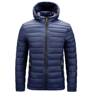 Wholesale 2024 High Quality Custom Puffer Winter Jackets <b>Men</b> High Street Outdoor <b>Hooded</b> Puffer Jackets <b>Top</b> Quality - Product Image 2