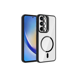 Funda de Silicona Premium M-Safe para Samsung Galaxy A35, con Carga Magnética, Soporte y Protector de Lente de Cámara, Compatible con A12 - Product Image 1