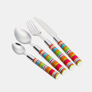 Ensemble de 5 couverts en acier inoxydable Idéal pour la cuisine Cadeaux de table Usage domestique Couverts plaqués couleur argent Poignée faite à la main Nouveaux tarifs - Product Image 3