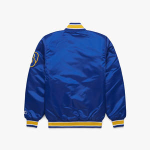 Premium Starter Brewers Chaqueta de satén para la comodidad elegante Chaqueta de cervecero de satén Ropa de arranque elegante Prendas de abrigo de cerveceros de moda - Product Image 2