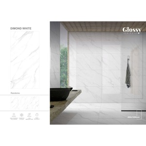 Foshan 60x120 taille brillant poli émaillé porcelaine 60*120 brun gris marbre motif carreaux de sol en céramique - Product Image 5