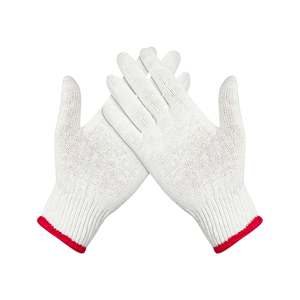 High Quality White Soft Cotton <b>Gloves</b> New Design Washable Safety Inspection <b>Gloves</b> <b>Light</b> Duty Personal Protective Daily Use - Product Image 3