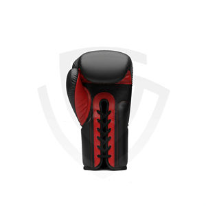 Custom Boxing <b>Gloves</b> with Genuine Cowhide Leather Moisture Wicking <b>Laced</b>-Up Closure and for Wrist Closure - Product Image 2