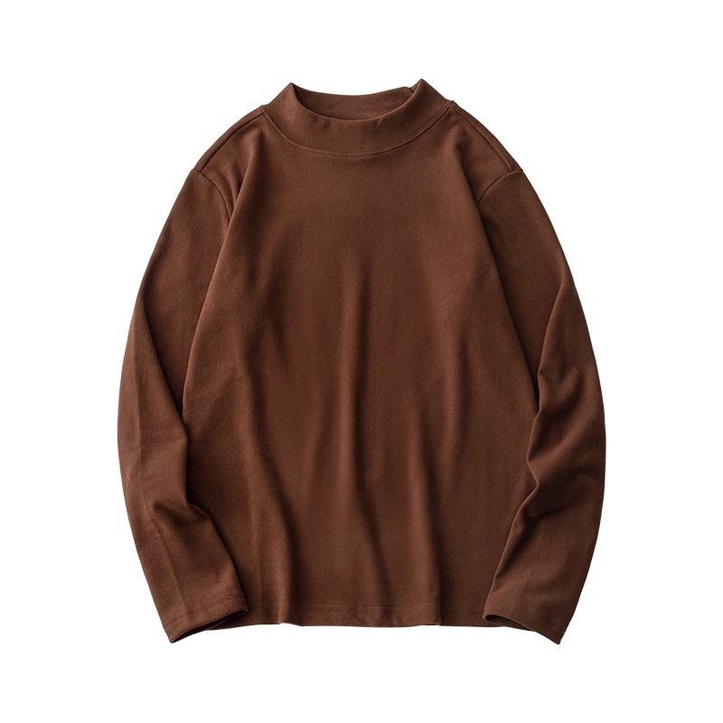 [German velvet][Half turtleneck] Brown