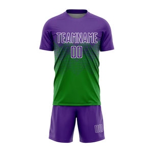 Uniformes de fútbol de calidad superior para niños, camiseta para fútbol con diseño de cuello redondo, ropa deportiva, conjuntos de uniformes de fútbol transpirables - Product Image 3