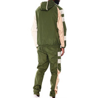 Chaqueta Cortavientos con Capucha y Cuello Alto para Hombre, Diseño Personalizado con Logotipo OEM, Conjunto Deportivo de Dos Piezas de Poliéster, Estilo Casual de Invierno, Nuevo y Moderno