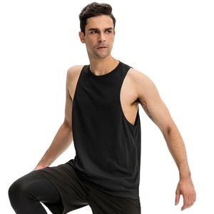 <b>Men</b> Gym Tank Top Loose Casual Bodybuilding Vest Breathable Sleeveless Shirt Quick Dry Sport <b>Singlet</b> Running t-Shirt Man Clothes - Product Image 2
