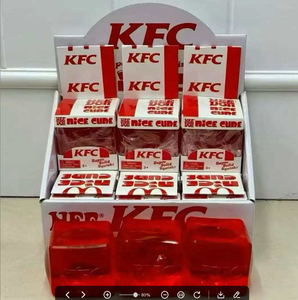New NeeDoh Limited <strong>Edition</strong> M Brand Hamburger Square Shape Stress Nice Cube Suptid Squish <strong>Red</strong> Cute Eco-Friendly Sensory Squishy - Product Image 2