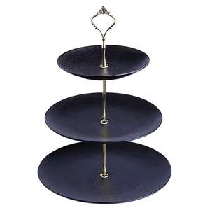 Présentoir à gâteau en marbre et métal personnalisé de luxe pour la maison hôtels et restaurants Plateau à gâteau en marbre avec usine en métal - Product Image 5