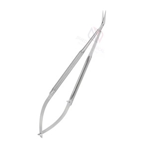 Tijeras Microquirúrgicas Manuales de Acero Inoxidable de Alta Calidad, 165 mm, Ángulo de 25°, Hoja de 15 mm de Longitud, Instrumentos de Precisión, CE - Product Image 4