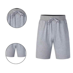 Pantalones cortos de sudor atléticos informales para hombre, sólidos, de secado rápido, transpirables, de compresión, deportes, entrenamiento, gimnasio, Material de lona - Product Image 6