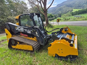 JCB Skid Steer Crawler Loader Mulcher Attachment Forestry Flail Mower Heavy Duty Brush Cutter HYDAC Pump for Land Clearing - Product Image 4