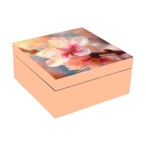 Elegante accesorio laca coral Rosa joyero almacenamiento funcional joyería tendencia caliente artículos de artesanía al por mayor - Product Image 6