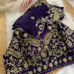 ผ้าไหมซาตินสีฟ้าอ่อนออกแบบส่าหรีสำหรับงานแต่งงานงานเลี้ยงเทศกาลดิวาลิสตรีชุดชนเผ่าขายดีสุดพิเศษแฟนซี - Product Image 1