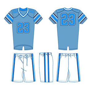 Vêtements d'équipe pour la performance athlétique, uniforme de football américain, respirant, manches courtes, conçu pour le confort et la stabilité - Product Image 1