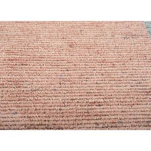 Contour Hand Loom Wool Rugs in <b>Red</b> Orange Striped Rectangle 3D for Home Use Viscose <b>Material</b> Handmade Bedside Rug Model Hwl-337 - Product Image 3