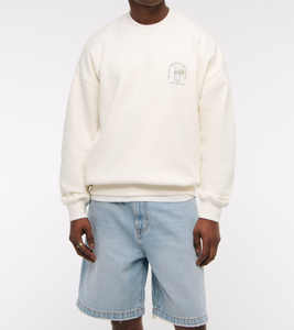 เสื้อสเวตเตอร์ผู้ชายผ้าฝ้าย100% GSM ขนาด400ออกแบบได้ตามต้องการดีไซน์ขนาดใหญ่พิมพ์ลายกราฟิก OEM - Product Image 2