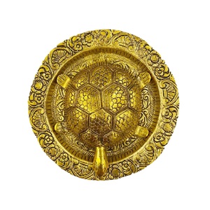 Métal Feng Shuai doré tortue plaque de verre tortue pièce maîtresse nouveauté créative décoration de la maison maison - Product Image 1