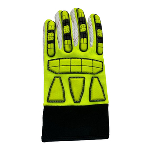 Guantes de trabajo con revestimiento de PU mejorado de alto rendimiento antideslizantes anticortes para pantalla táctil compatibles con función antiimpacto - Product Image 2
