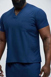 Acheter en gros col en V Design Jogger style gommages unisexe gommages médicaux infirmière à manches courtes ensemble de gommage tissu polyester - Product Image 3