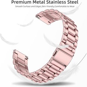 Correa de acero inoxidable compatible con Samsung Galaxy <span class=keywords><strong>Watch</strong></span> 7 6 5 4 <span class=keywords><strong>SE</strong></span> Galaxy <span class=keywords><strong>Watch</strong></span> Classic Metal correa de repuesto para hombres y mujeres - Product Image 5