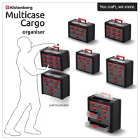 Organizador de Carga Multifuncional Kistenberg, 20x40x39.2 cm, Organizador de Herramientas Cerrado