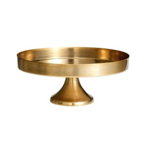 Soporte de pastel de Metal con acabado antiguo en forma redonda para bodas, fiestas de cumpleaños, soporte de exhibición decorativo de mesa - Product Image 3