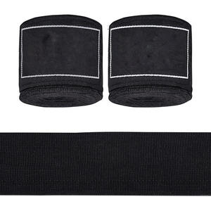 Vendas de Mano Negras de Algodón 100%, Impermeables, Protectoras, con Malla Transpirable y Elástica para Boxeo - Product Image 5