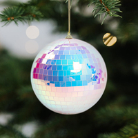 SHUANGYUAN 15CM Noël Disco Ball Mousse Personnalisation Décorations Noël Miroir Sphère Boules