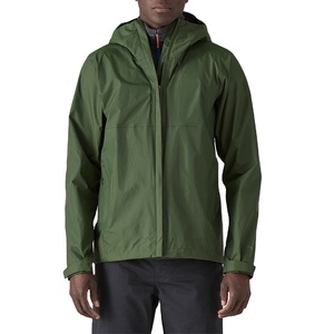 Automne hommes imperméable matelassé veste enduit toile tissu avant Logo manches longues à capuche 2026 - Product Image 1