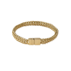 สร้อยข้อมือ Foxtail ทำด้วยมือสีทอง14K สร้อยข้อมือทองหนาหนักสร้อยข้อมือสำหรับผู้ชายเครื่องประดับสร้อยข้อมือแฟชั่น - Product Image 1