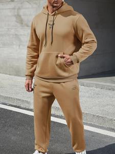 Conjunto Deportivo de 2 Piezas para Hombre, Talla Grande, Personalizado, de Alta Calidad, Algodón y Felpa, Ropa Deportiva Informal, Venta al Por Mayor 2026 - Product Image 4