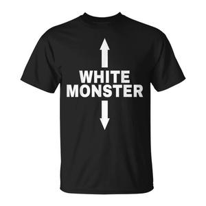 T-shirt Monster bianca con frecce verso l'alto e verso il basso - Categoria Promozionale - Product Image 2