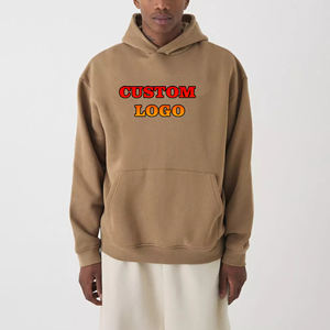 Sweat à capuche et sweat-shirt de haute qualité avec poche Kangroo avant Style Hip Hop Impression numérique personnalisée Logo Basics Hoodies pour hommes - Product Image 1