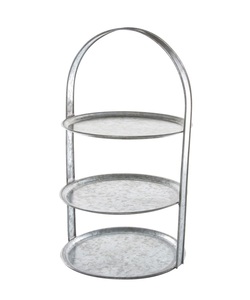 Base para Pastel de Metal Galvanizado con Acabado Antiguo, Tamaño Estándar, Ecológica, Nuevo Diseño, Decorativa, para Mesa, Uso Doméstico y Comercial - Product Image 6