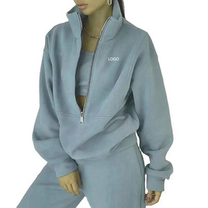 ชุดวอร์ม3ชิ้นสำหรับผู้หญิงชุดวิ่งจ๊อกกิ้งแฟชั่นฤดูหนาวออกแบบได้ตามต้องการ - Product Image 5