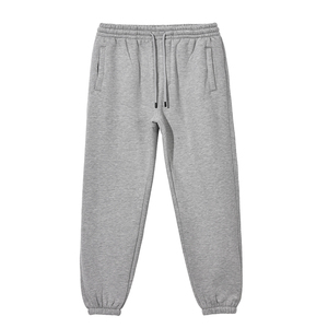 Pantalones Deportivos Casuales de Invierno para Hombre al por Mayor - Ecológicos 100% Algodón Lona Felpa Gruesa Cintura Elástica Cierre con Cordones Estampados - Product Image 1