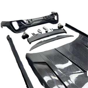 ชุดแต่งคาร์บอนไฟเบอร์สำหรับ BMW X6/G06 LD ประกอบด้วยลิ้นหน้า สเกิร์ตข้าง ลิ้นหลัง สปอยเลอร์หลัง สปอยเลอร์หลังคา ฝากระโปรงหน้า กระจังหน้า และฝาครอบกระจกมองข้าง - Product Image 3