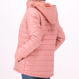 Best Quality Women's Quilted Zipper Style Bubble Puffer Jacket <b>Nylon</b>/Cotton Shell Customizable <b>Fabric</b> Polyester Filling - Product Image 6