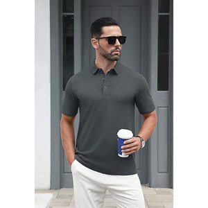 เสื้อเชิ้ตผู้ชายลายเรียบถักทอระบายอากาศดี กระดุมติดหน้า แขนสั้น เหมาะสำหรับใส่ทำงานในออฟฟิศ รับผลิตตามแบบและติดฉลากส่วนตัว - Product Image 5