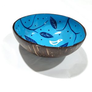 Bol de noix de coco coloré pour collation ou spa Décoration de la maison Bol écologique naturel comme cadeaux éthiques de noix de coco naturelle avec laque - Product Image 1