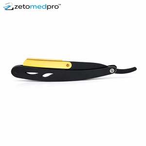 Navaja de Barbero Profesional Recta de Acero Inoxidable con Soporte Reutilizable - Product Image 5